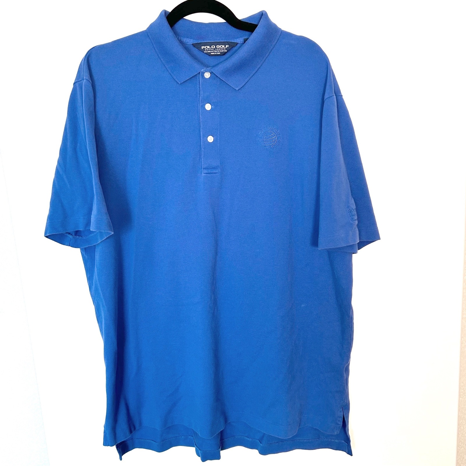 Polo Golf Ralph Lauren Xl Blue Accenture Match Play Championship Logo Polo